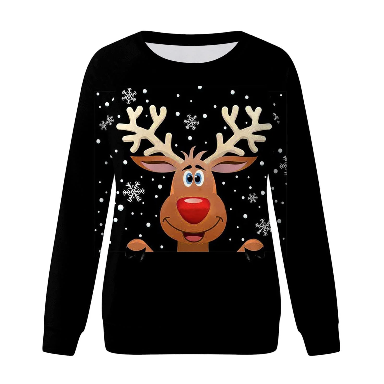 Жіночий Різдвяний світшот з круглим вирізом, фото №3