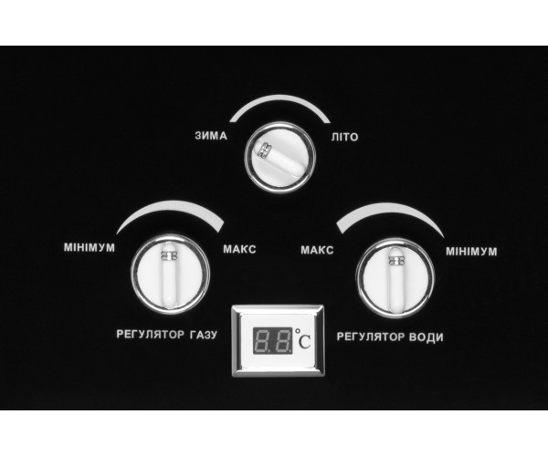 ARDESTO Газова колонка X1 10 л/хв 20 кВт розпалювання від батарейок дисплей чорний, фото №9