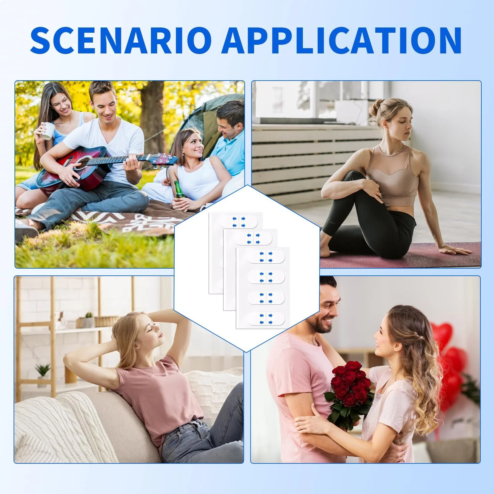 Наклейки для підтяжки обличчя Невидимі для жінок, 492 штуки, Стрічка для підтяжки обличчя, фото №6