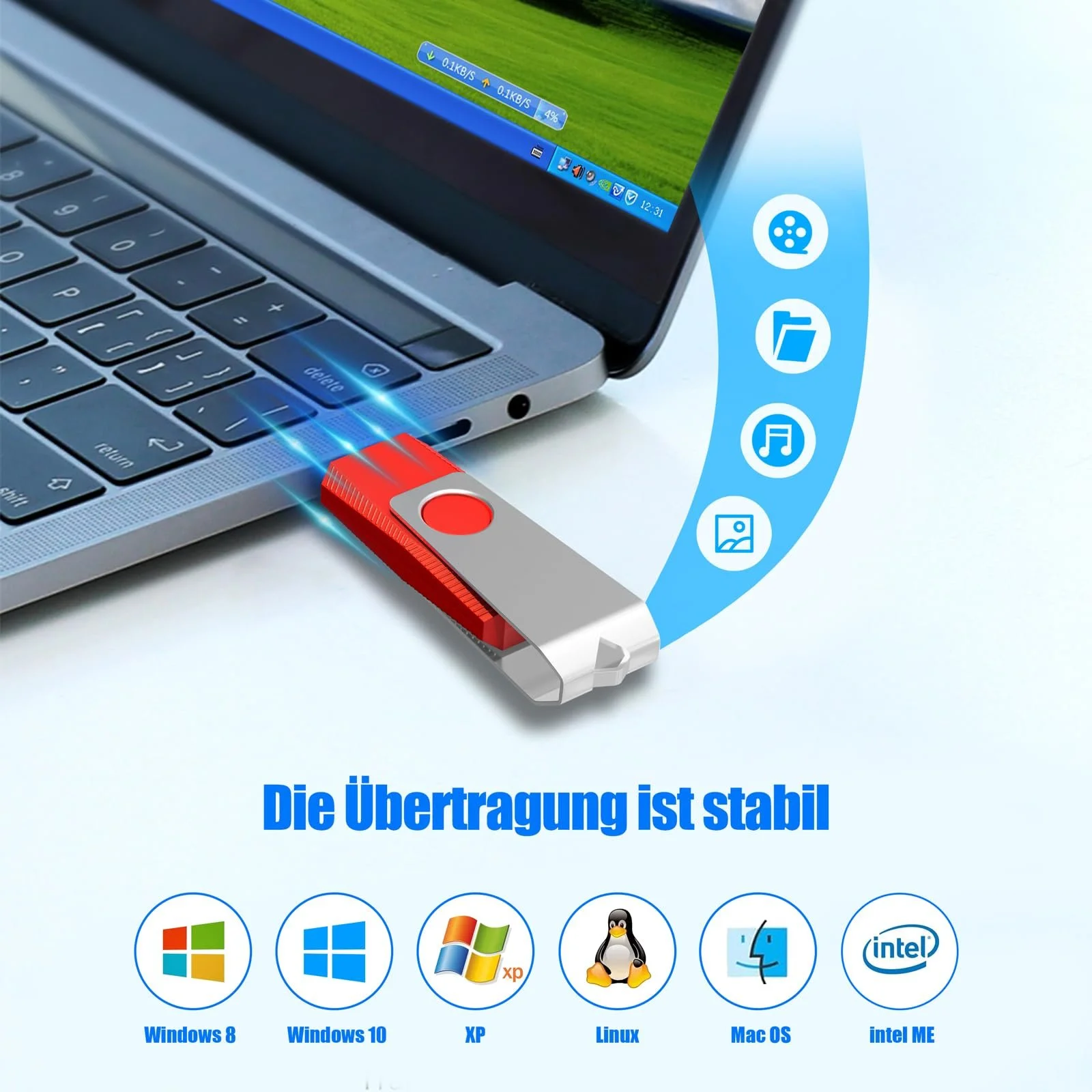 USB-флеш-накопичувач TEWENE 4GB (набір 100 шт.) USB 2.0 Multi-Coloured, фото №4