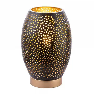 Настольная лампа GLOBO Narri 24002S Металл Золотистый/Черный матовый synthetic.ua - Фото 1