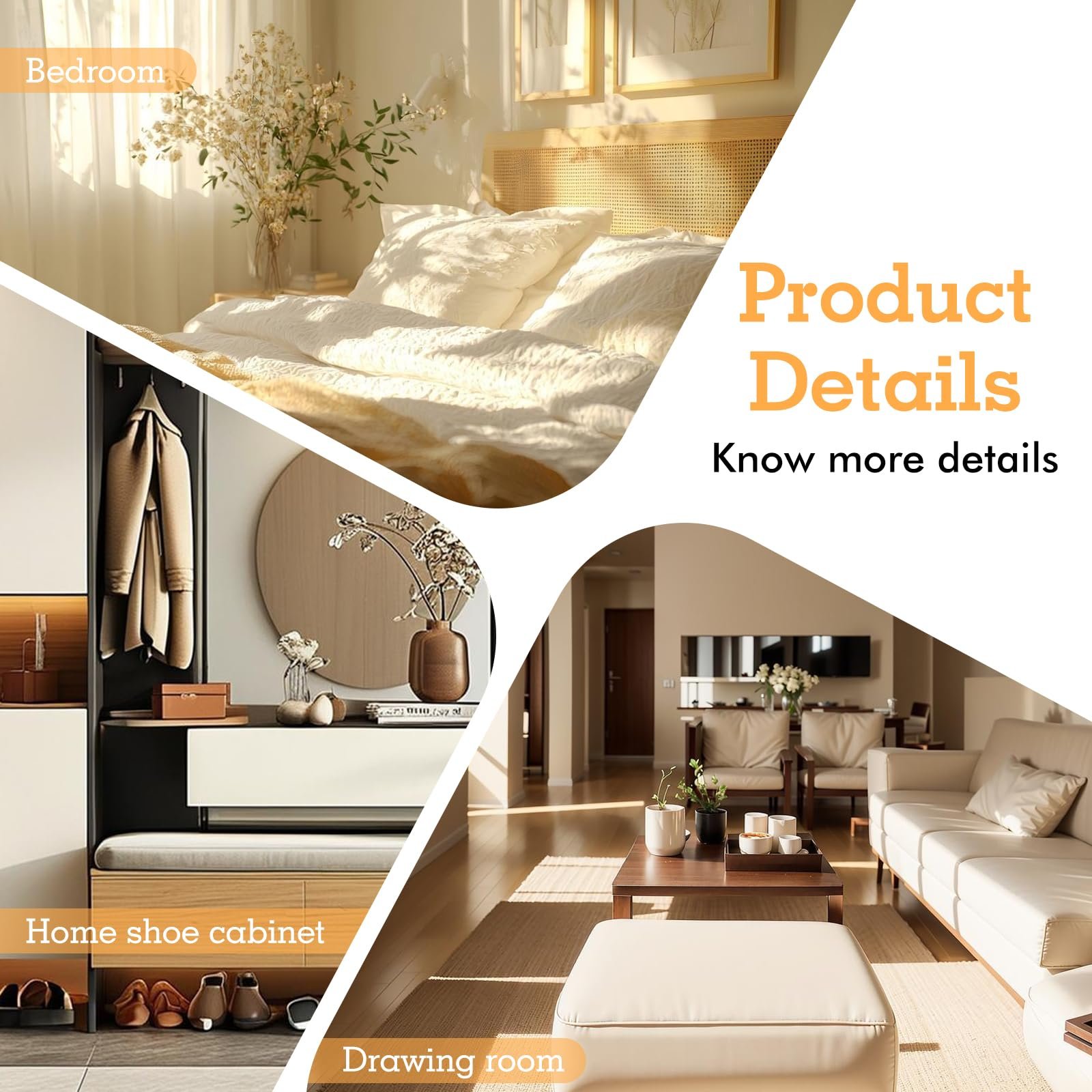 Настільна лампа з дерев'яною основою та абажуром з PLA 3-колірна LED з регулюванням яскравості 9 рівнів сучасна USB поворотна, фото №7