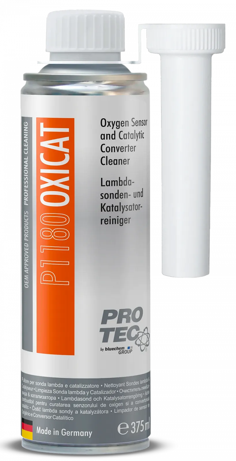 Очищувач каталітичного нейтралізатора та датчика кисню (лямбда-зонда) OXICAT 2х375 ml Pro-Tec P1180, фото №2 Очищувач каталітичного нейтралізатора та датчика кисню (лямбда-зонда) OXICAT 2х375 ml Pro-Tec P1180, фото №2