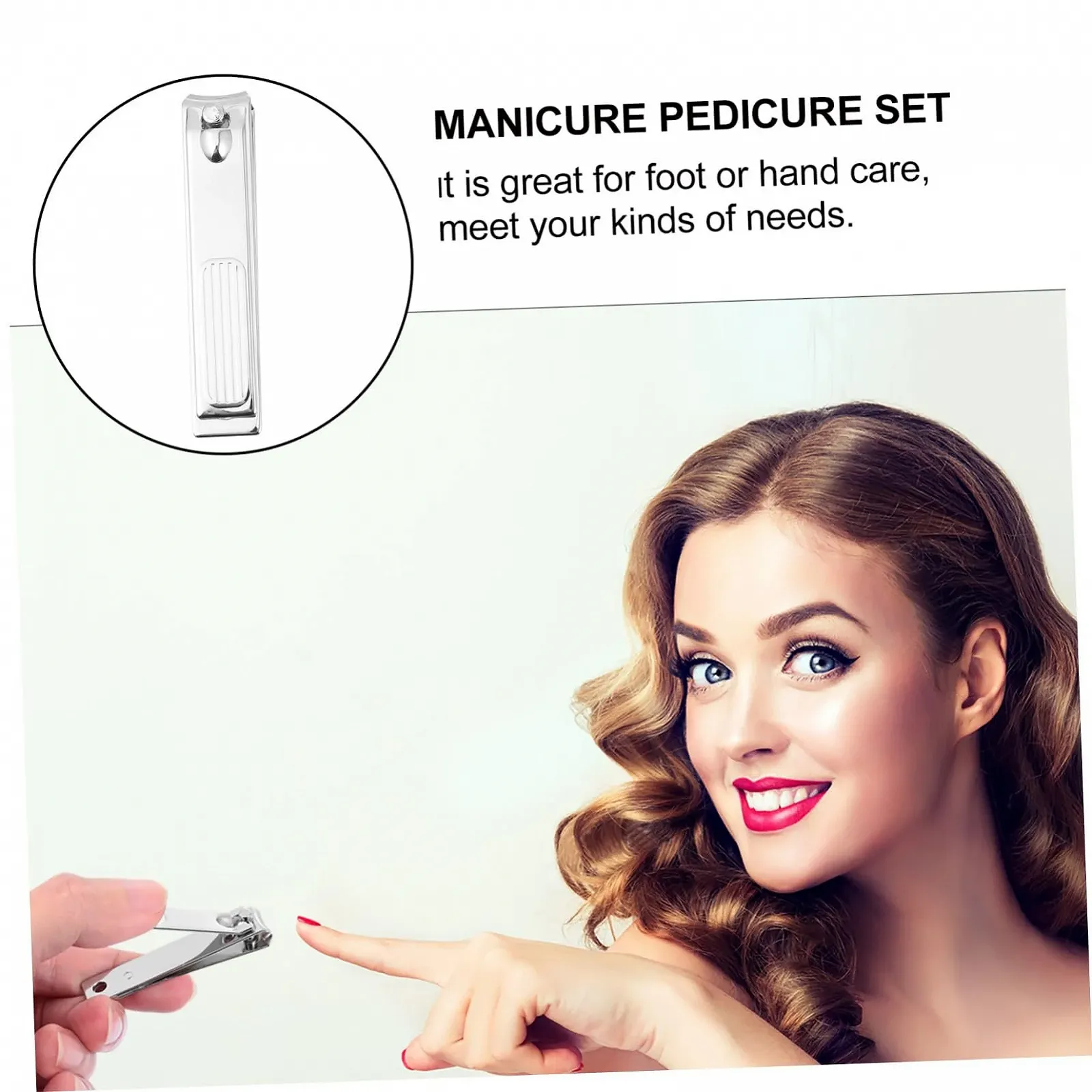 Набор кусачек для ногтей WRITWAA 9 шт. с кусачками и триммером для ногтей на руках и ногах, портативный для дома и путешествий, фото №3