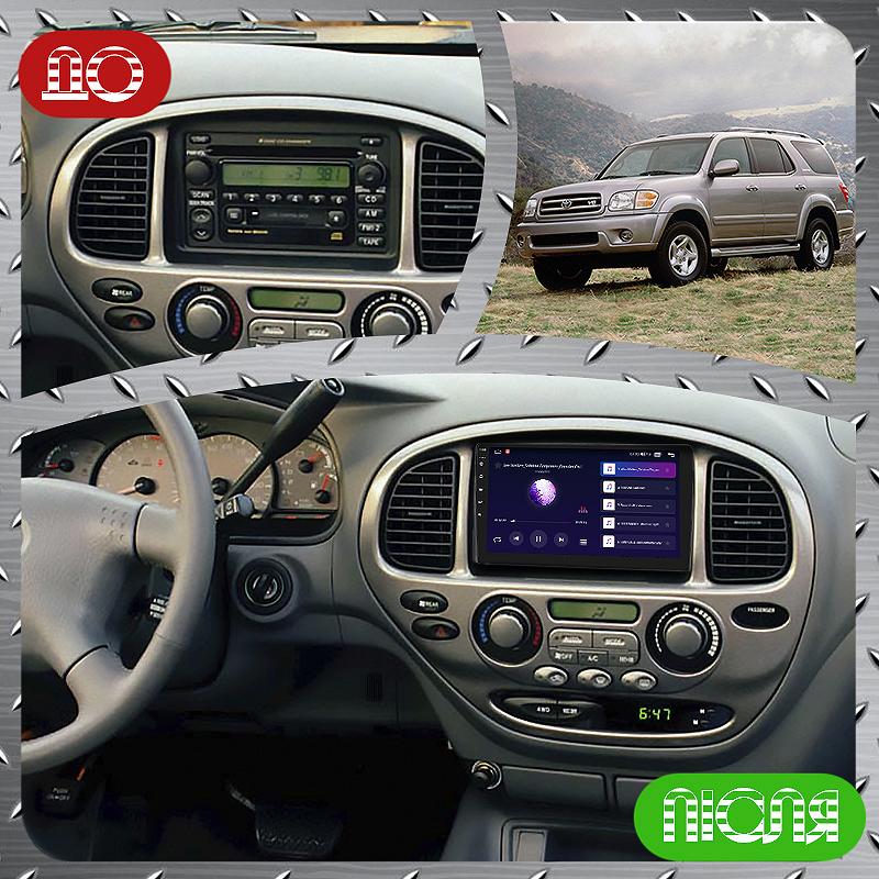 Штатна магнітола Lesko для Toyota Sequoia I 2000-2004 екран 9 2/32Gb CarPlay 4G Wi-Fi GPS Prime, фото №3