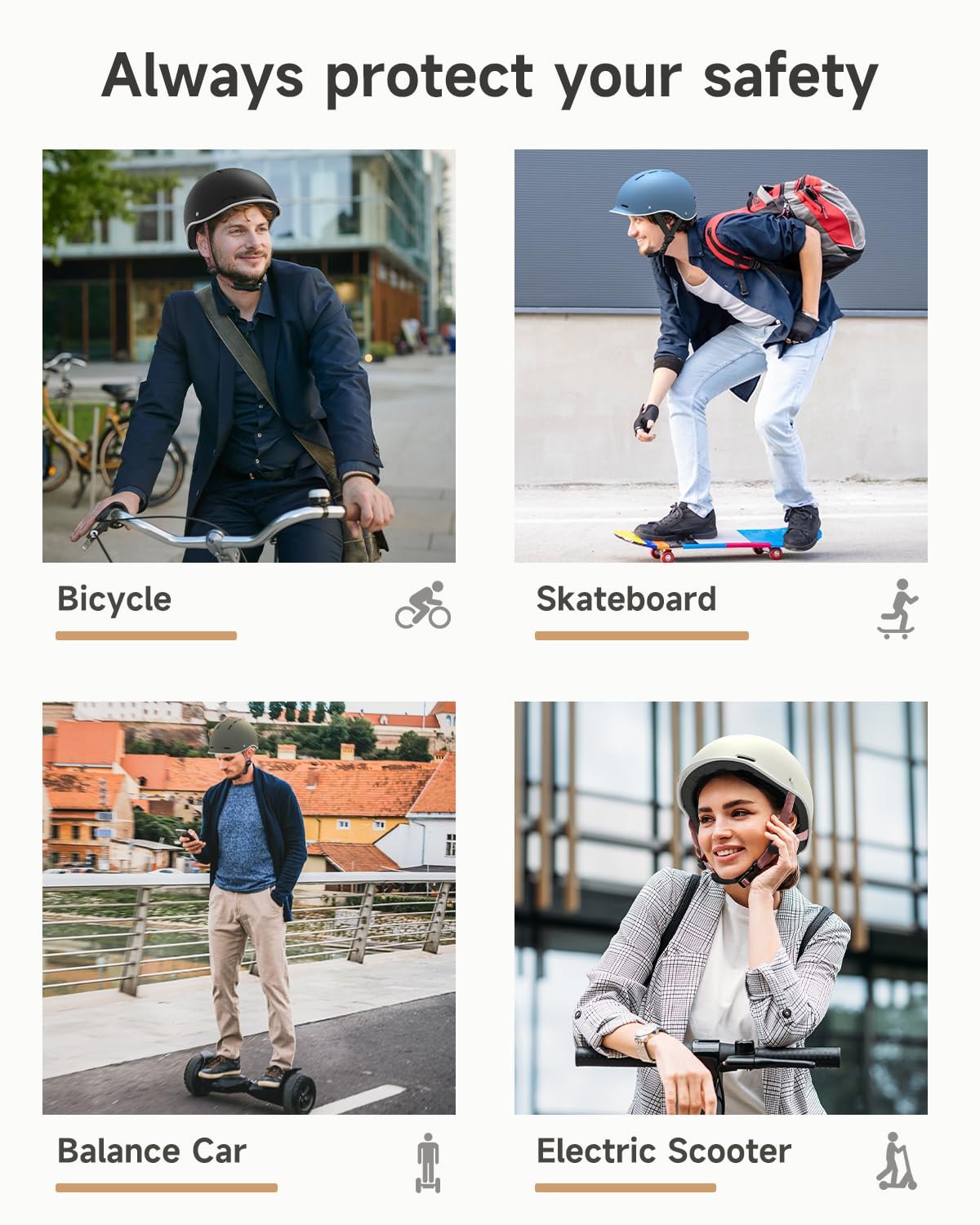 Шолом Findway велосипедний Місто 54-61.5 см, фото №4