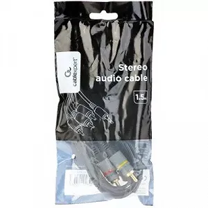 Кабель мультимедийный 3.5 Jack 4pin to 3RCA 1.5m Cablexpert (CCAP-4P3R-1.5M) synthetic.ua - Фото 1