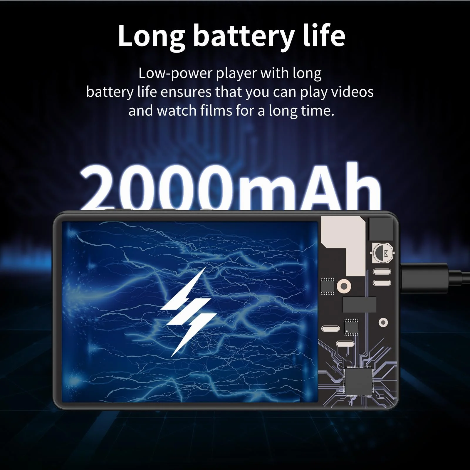 MP3 плеер SWOFY M503 Pro 80 ГБ Bluetooth и WiFi Черный, фото №7