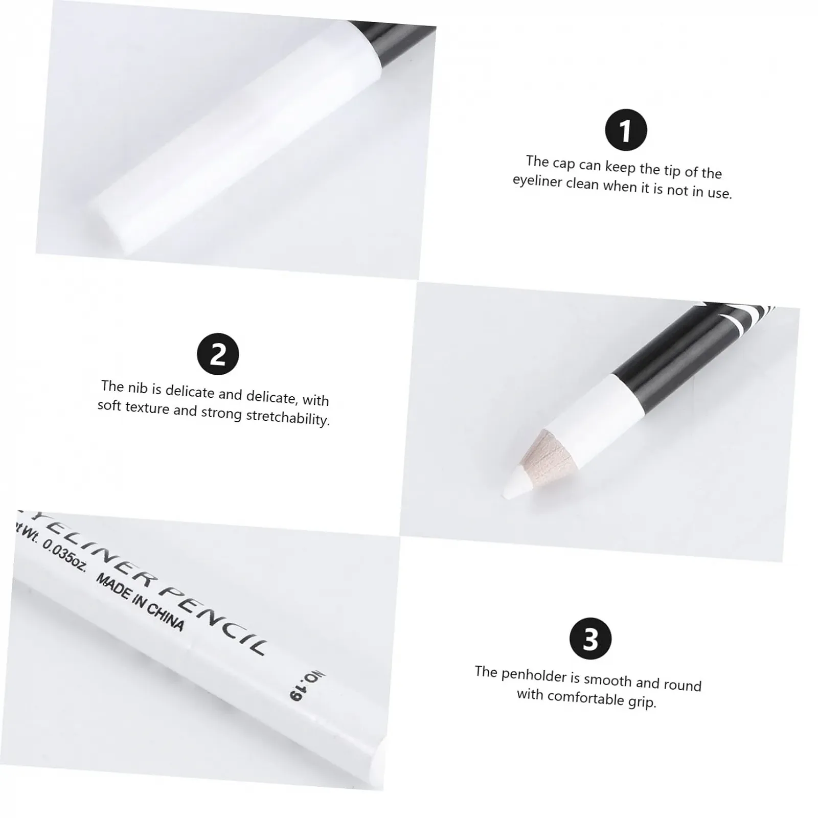 Олівець для очей FRCOLOR Білий, фото №2