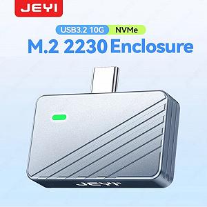 Купить Зовнішній адаптер JEYI 2230L M.2 NVMe 2230 PCIe SSD to USB 3.2 Gray - Фото 1 Зовнішній адаптер JEYI 2230L M.2 NVMe 2230 PCIe SSD to USB 3.2 Gray - Фото 1
