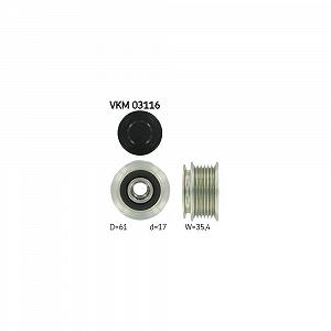 Обгонная муфта генератора SKF VKM 03116 для AUDI SEAT SKODA VW - Фото 1