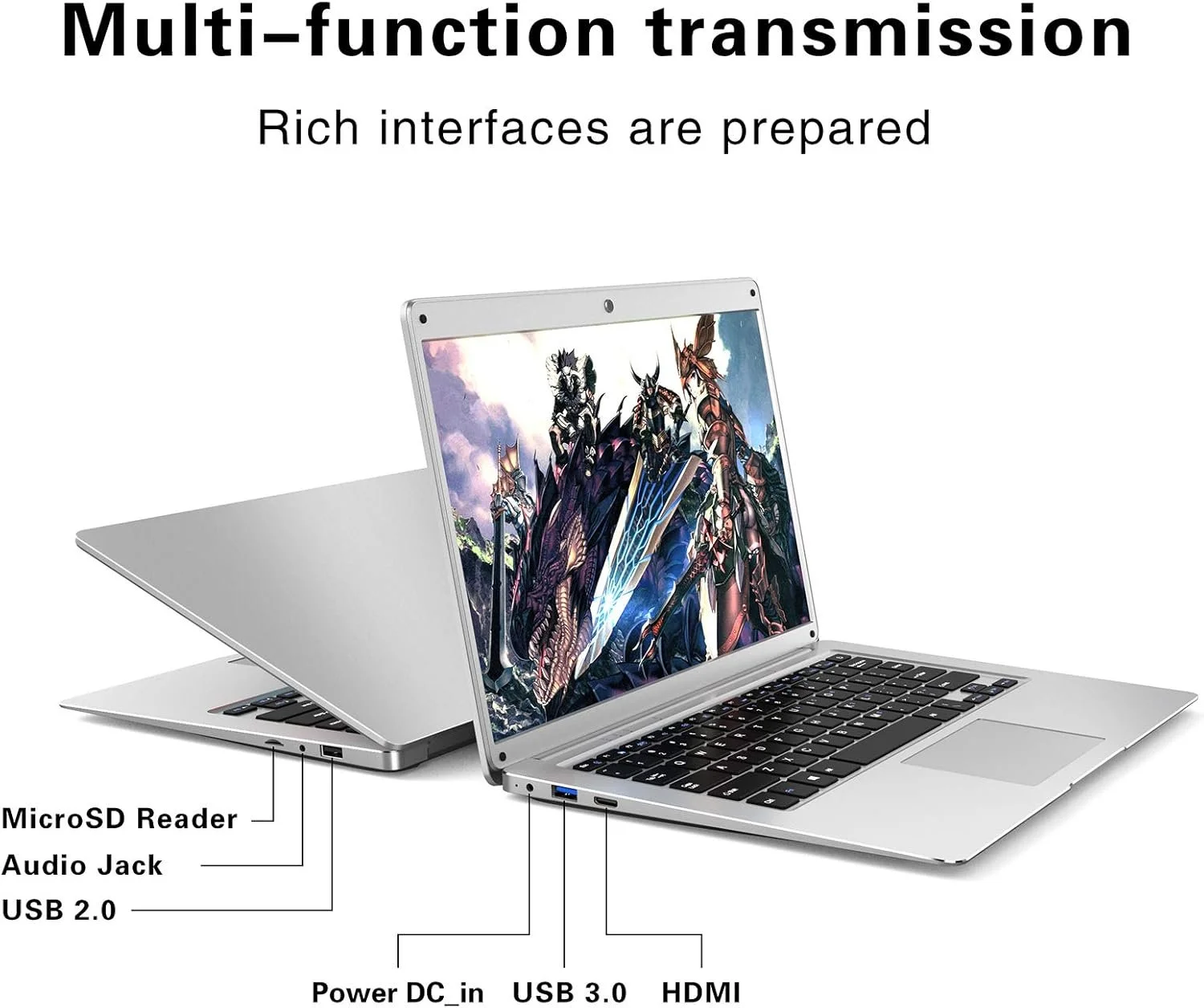 Ноутбук 14.1" Egotank Laptop Intel Celeron J3455 RAM 8ГБ SSD 128ГБ Windows 10 Home (UKR), фото №5