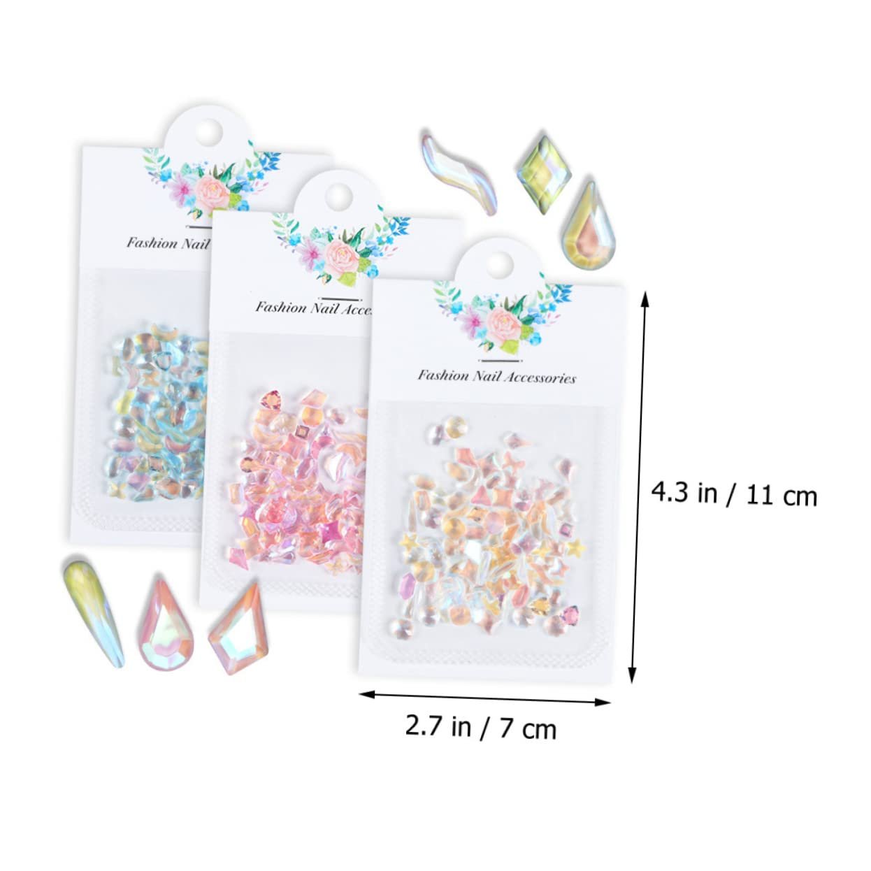 Стразы для ногтей 3 пакетика Смола Стразы для ногтей Flatback Стразы для самодельных украшений для ногтей Аксессуары для ногтей, фото №3 Стразы для ногтей 3 пакетика Смола Стразы для ногтей Flatback Стразы для самодельных украшений для ногтей Аксессуары для ногтей, фото №3