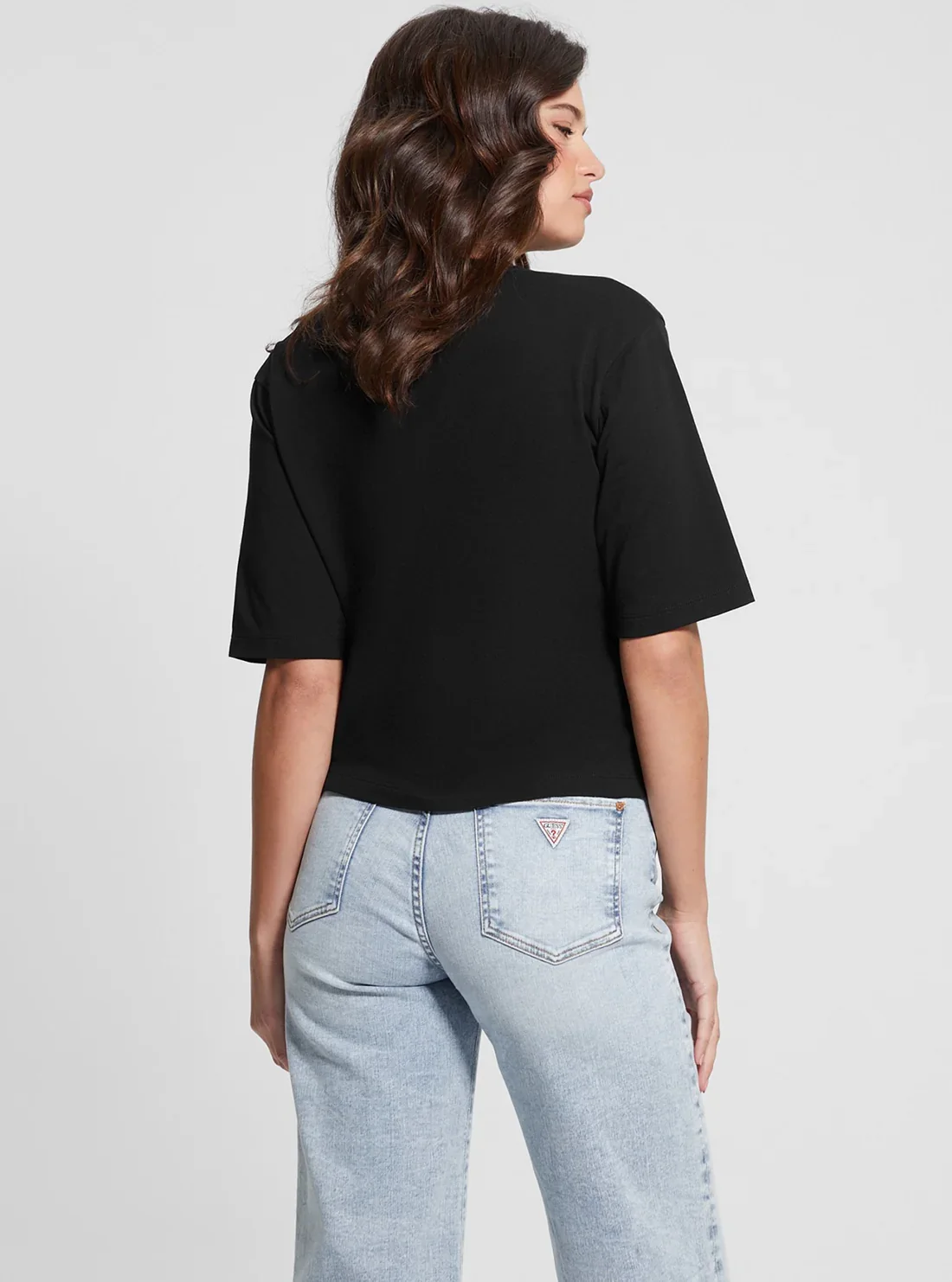 Жіноча футболка Guess - Aurelie Boxy Tee (V4YI06I3Z14) Чорний - S, фото №4