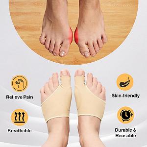 Шкарпетки Hallux Valgus 2 шт Силіконовий коректор з гелевими подушечками synthetic.ua - Фото 1