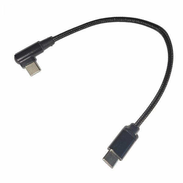 Кабель кутовий Cablexpert CC-USB2-CMCML-0.2M, USB 2.0 С-тато/С-тато 0.2 м, фото №2