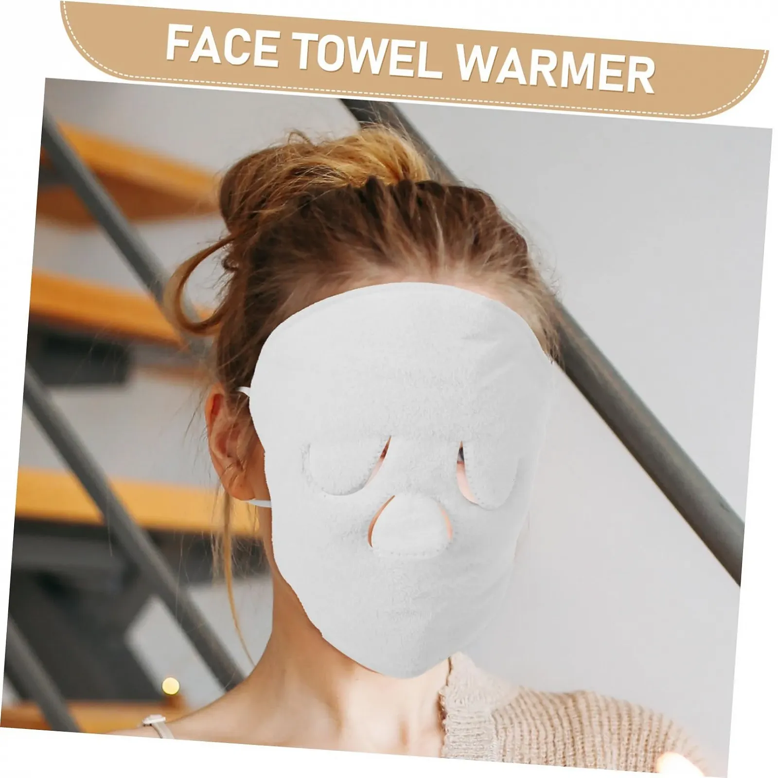 Маска для обличчя CALLARON Багаторазова, товста, м’яка з петлями для вух, теплозберігаюча, фото №9