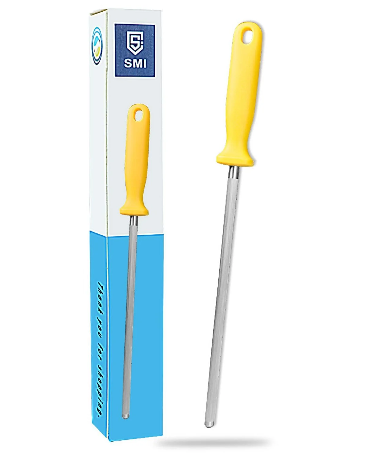 Мусат SMI Solingen сталевий з жовтою ручкою, фото №1