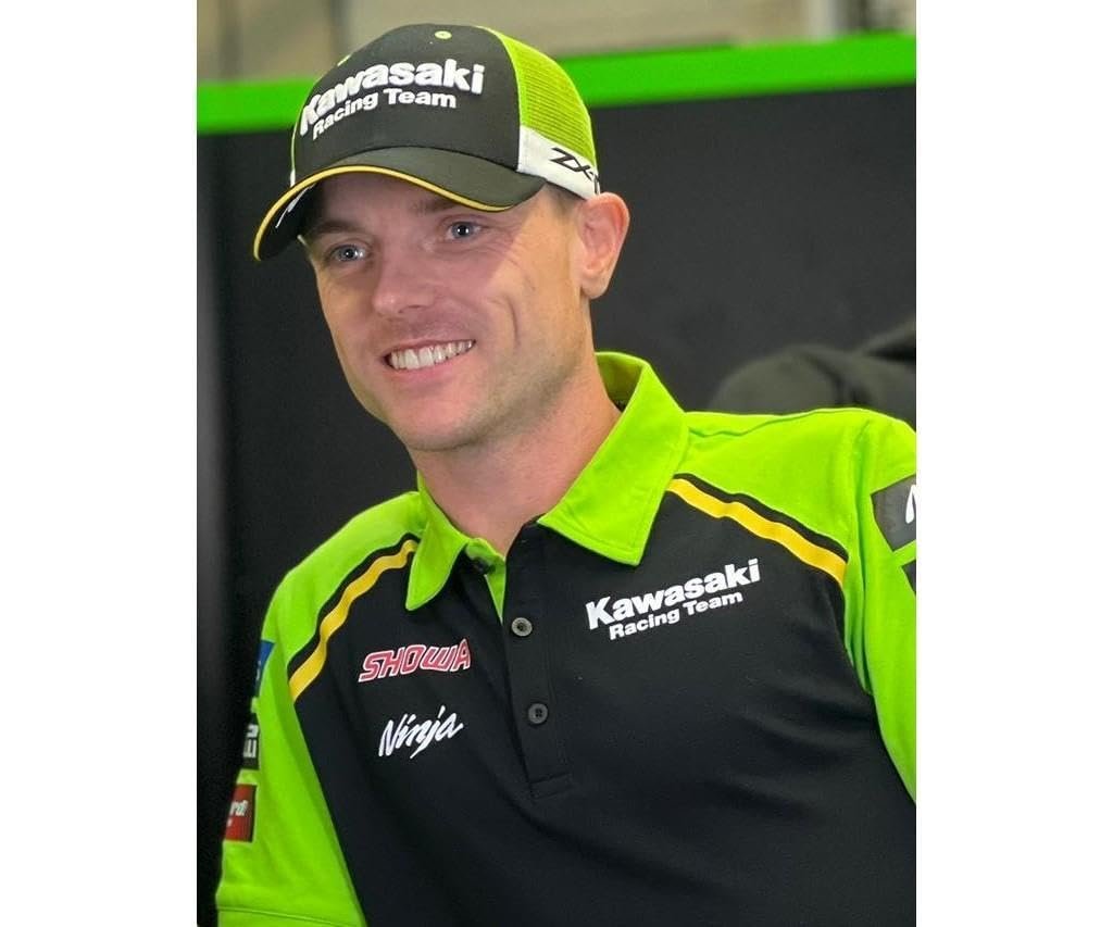 Поло Kawasaki Ninja WSBK мужское Черное Зеленое Размер 3XL, фото №3