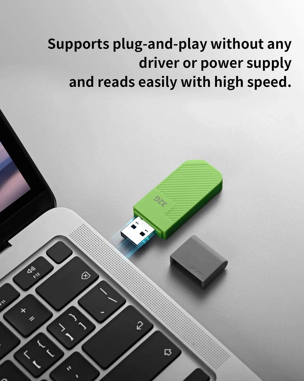 USB Flash Drive Acer UP300 32GB USB 3.2 Gen 1 120 МБ/с Green, фото №4