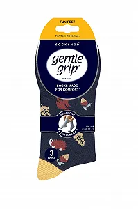 Шкарпетки SockShop Gentle Grip Жіночі Fun Feet Набір з 3 пар synthetic.ua - Фото 1