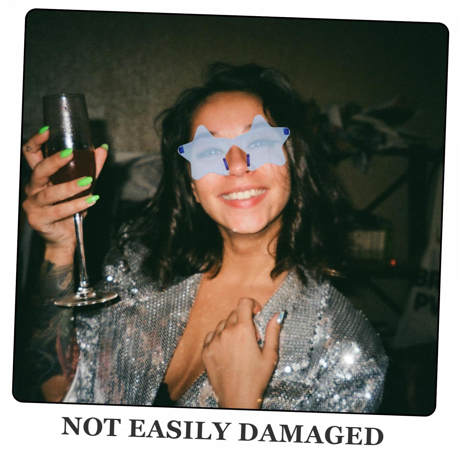 Сонцезахисні окуляри COLLBATH Pentagram, жіночі, модні, у формі зірки, унісекс, без оправи, фото №3