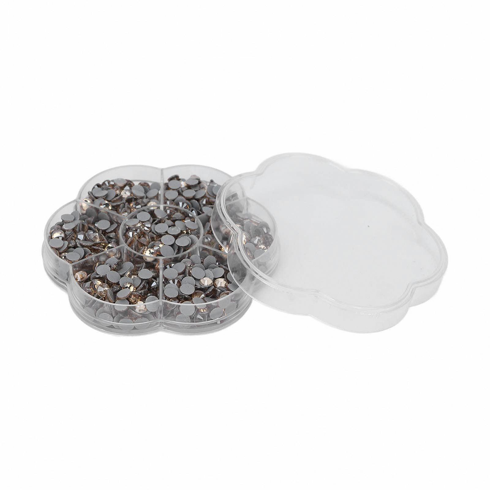 Стрази Emoshayoga JM201 для нігтів Прозорі Золоті, 1000 шт, фото №3