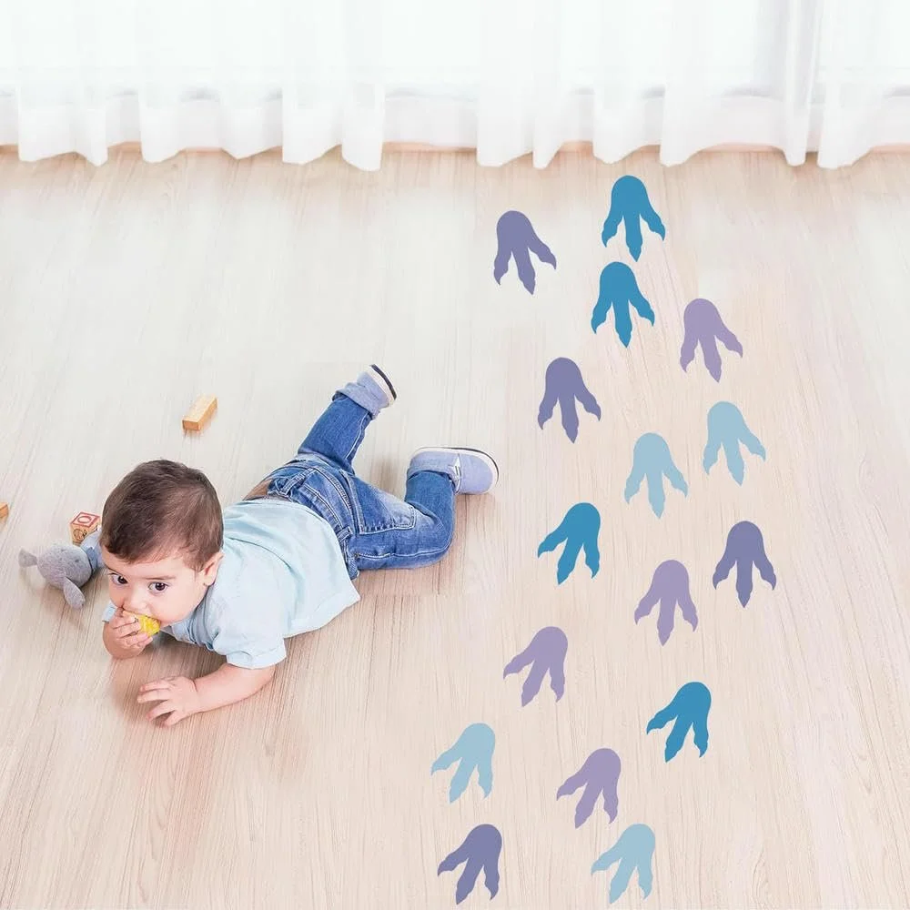Наклейка на пол Dinosaur Footprints PVC Animal Sticker, фото №4 Наклейка на пол Dinosaur Footprints PVC Animal Sticker, фото №4