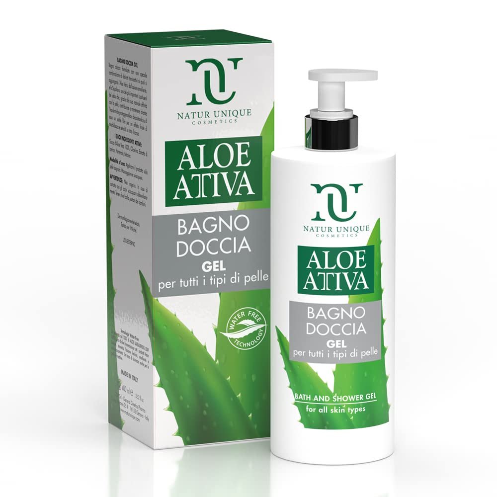 Гель для душу Natur Unique Aloe Attiva Detersione Delicata 400 ml, фото №1 Гель для душу Natur Unique Aloe Attiva Detersione Delicata 400 ml, фото №1