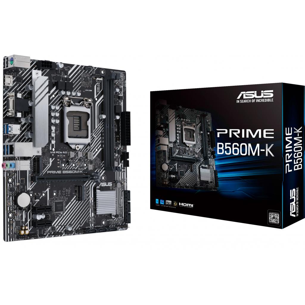 Материнская плата Asus Prime B560M-K, s-1200, mATX, 2xDDR4, HDMI, VGA, 3PCIe, 2M.2 685088, фото №1