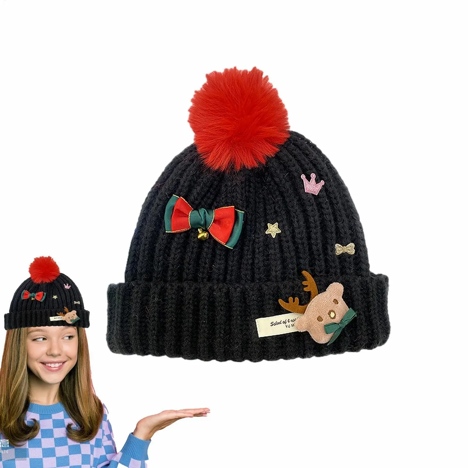 Новогодняя шапка Flkiglm для взрослых, фото №1