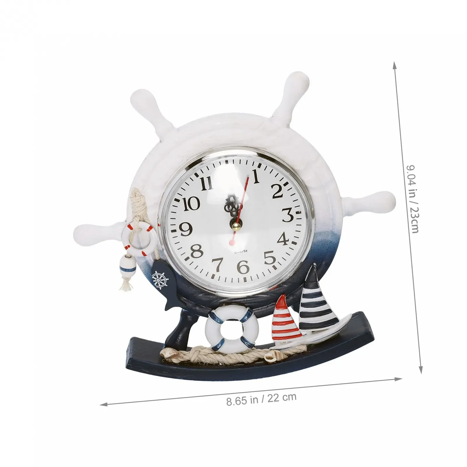 Настільний годинник у середземноморському стилі FUNOMOCYA, тихий, креативний, з маятником, фото №2 Настільний годинник у середземноморському стилі FUNOMOCYA, тихий, креативний, з маятником, фото №2