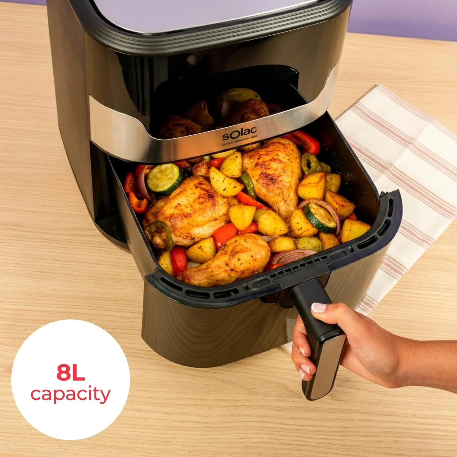 Мультипіч Solac Léviter Gourmet G80 8 л 1700 Вт 8 програм, фото №4 Мультипіч Solac Léviter Gourmet G80 8 л 1700 Вт 8 програм, фото №4