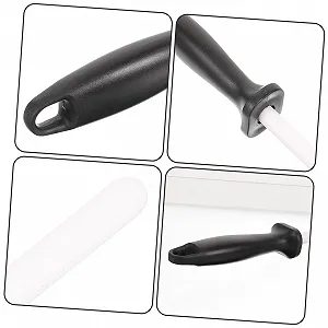 Керамічний мусат для ножів Homoyoyo з ергономічною ручкою багатофункціональний synthetic.ua - Фото 1