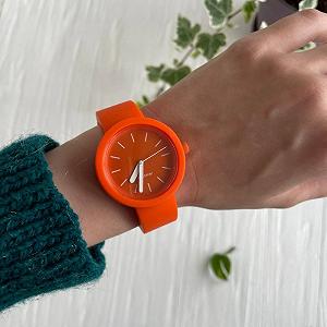 Женские силиконовые часы-конструктор actimer оранжевый ремешок циферблат Mate orange synthetic.ua - Фото 1