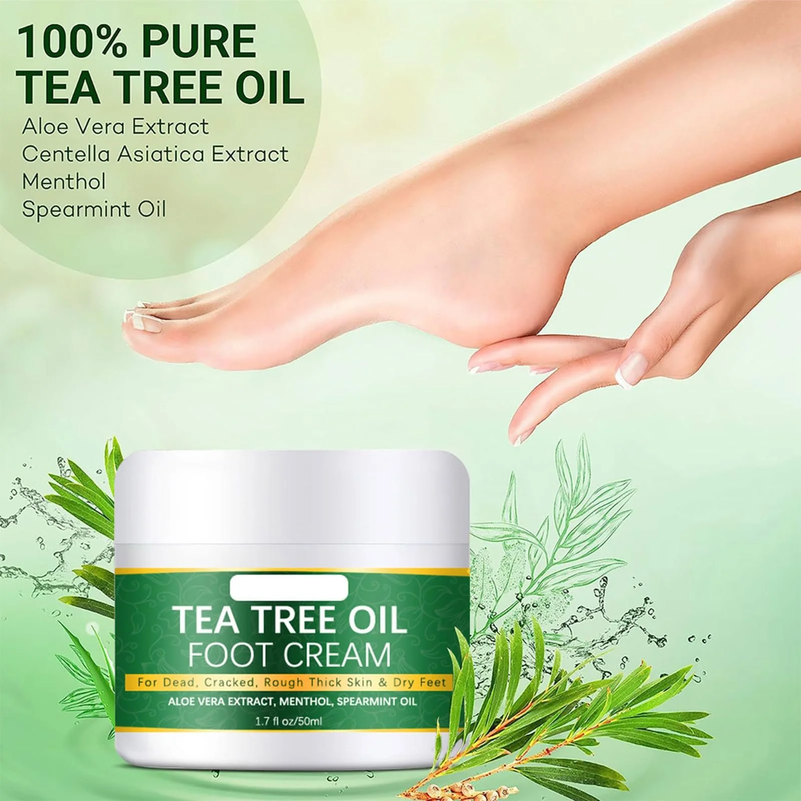 Крем для ног и рук с маслом чайного дерева 11, фото №5