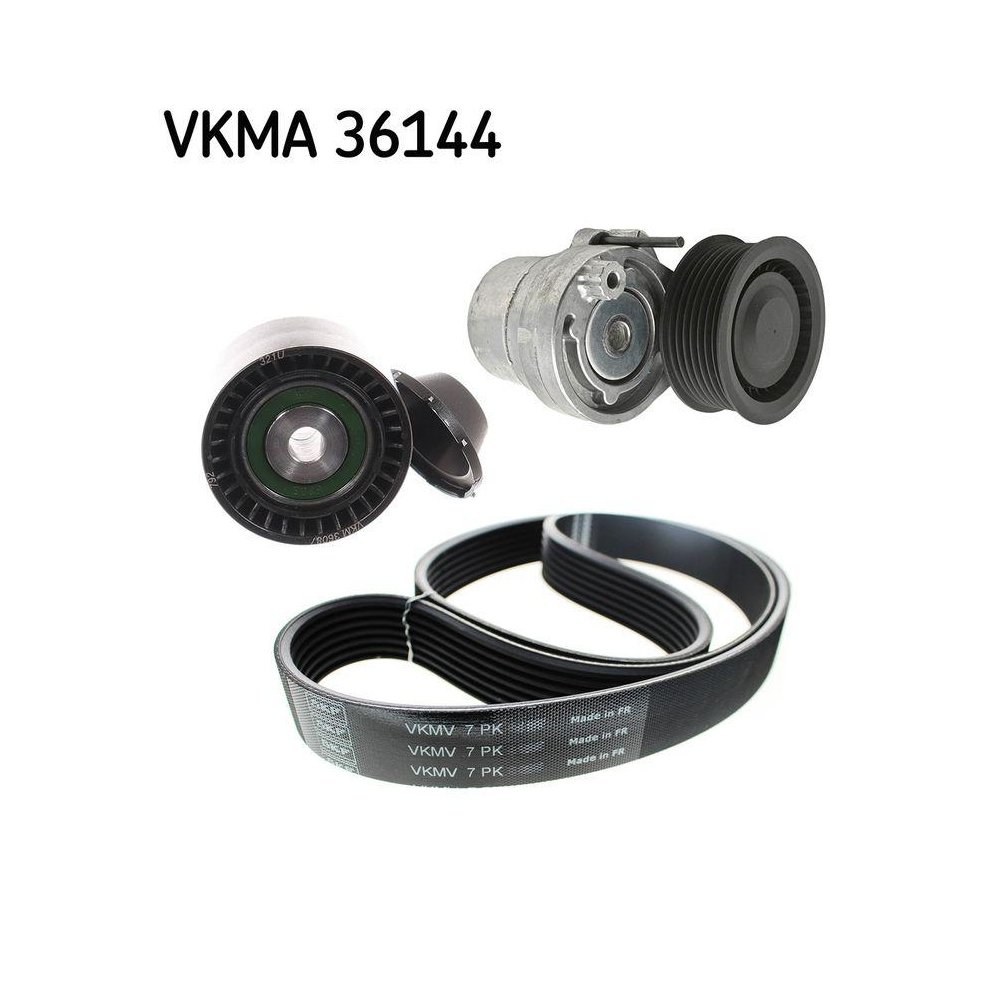 Комплект поликлинового ремня SKF VKMA 36144 для NISSAN OPEL RENAULT VAUXHALL DACIA SMART, фото №1