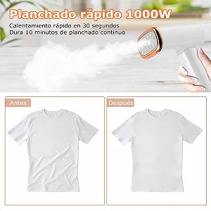 Ручной отпариватель 1000 W 150 ml Портативный Складной Белый synthetic.ua - Фото 1