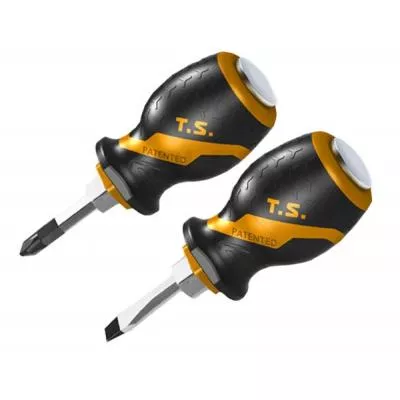 Набор инструментов Tolsen коротких ударных отверток SL6,5*38мм+PH2*38мм 20181, фото №1 Набор инструментов Tolsen коротких ударных отверток SL6,5*38мм+PH2*38мм 20181, фото №1