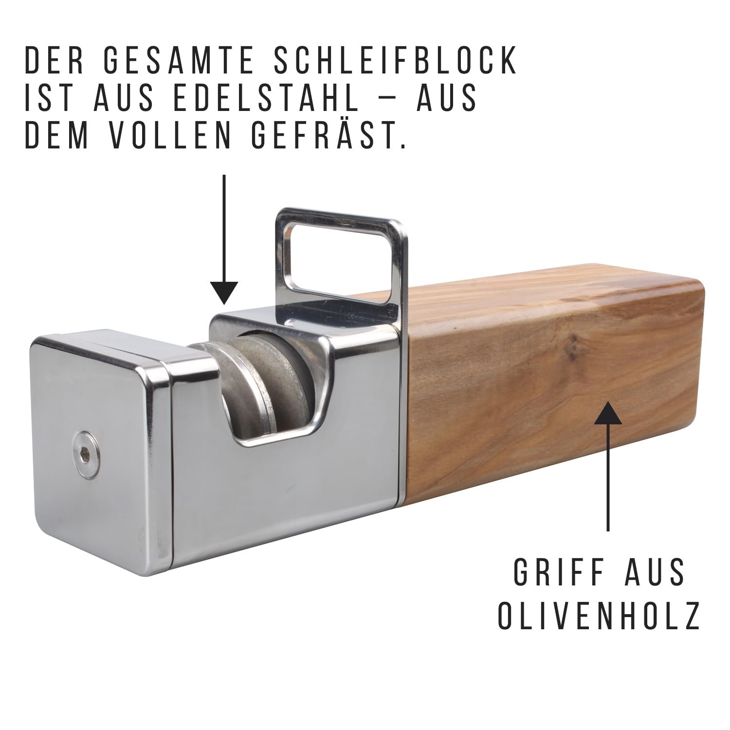 Точило для ножів алмазне професійне нержавіюча сталь та оливкове дерево ручна обробка, фото №9 Точило для ножів алмазне професійне нержавіюча сталь та оливкове дерево ручна обробка, фото №9