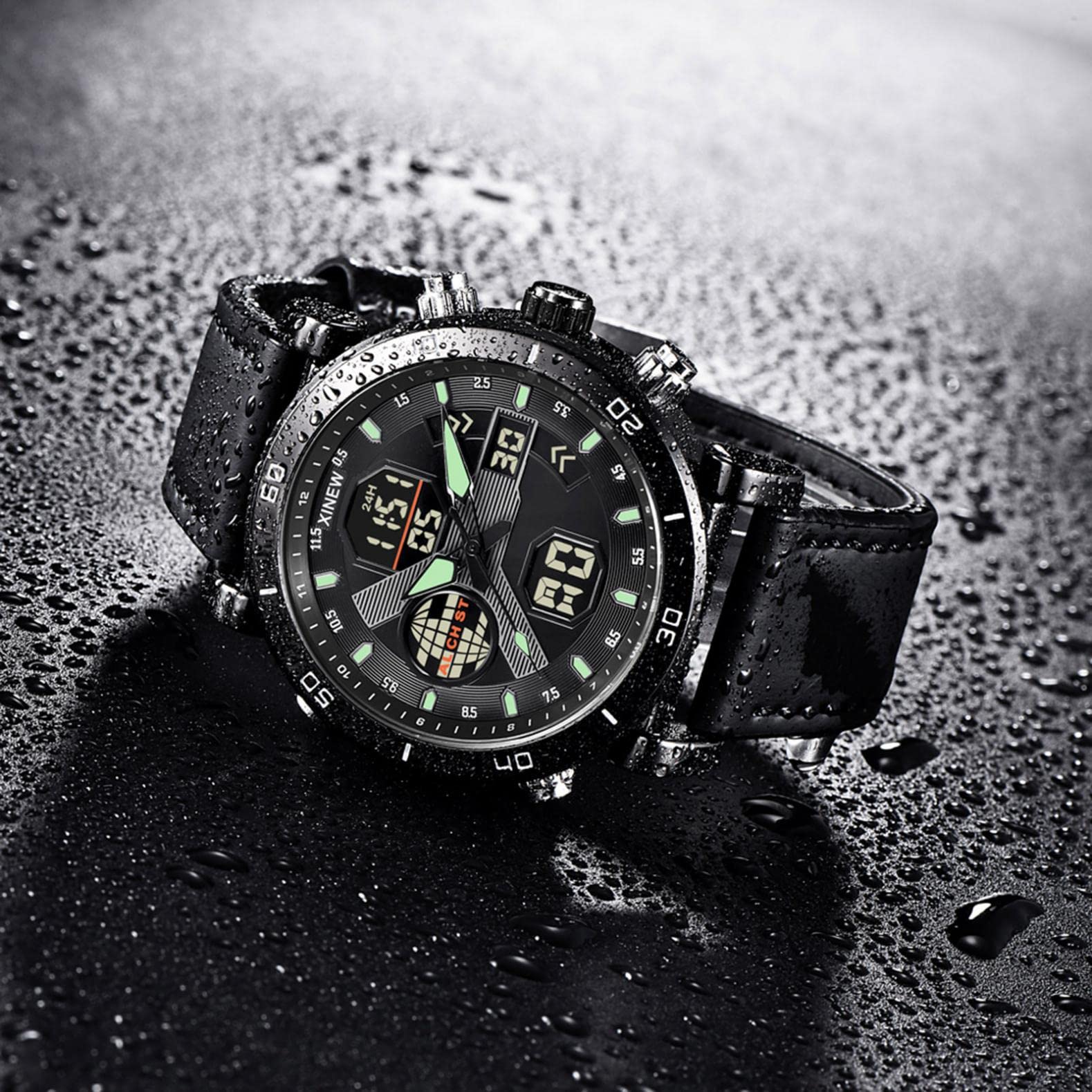 Мужские часы Кварцевые Спортивные Наручные 2022 Военные Водонепроницаемые Кварцевые Цифровые с LED подсветкой, фото №3 Мужские часы Кварцевые Спортивные Наручные 2022 Военные Водонепроницаемые Кварцевые Цифровые с LED подсветкой, фото №3