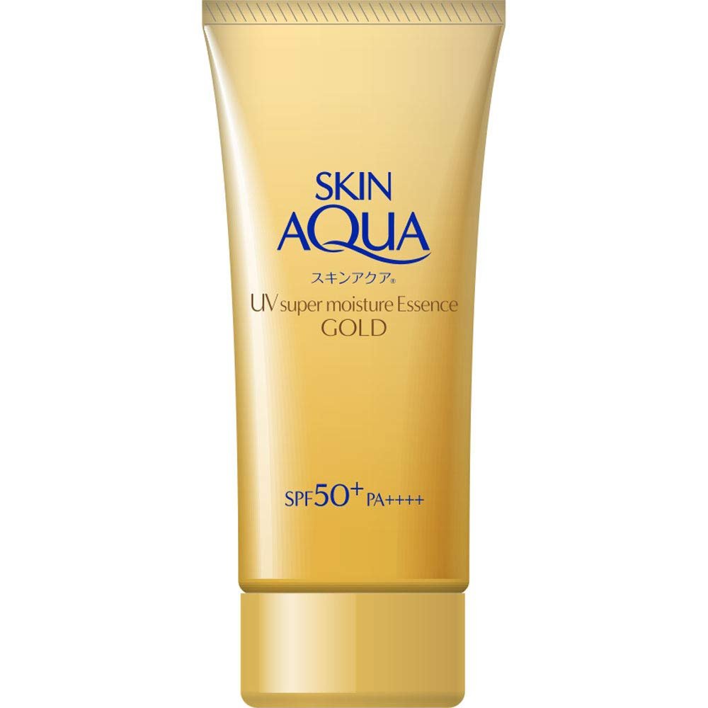 Эссенция Skin Aqua Super Moisture Gold SPF50+/PA++++, 80 г, солнцезащитная, увлажняющая, с гиалуроновой кислотой, водо- и потоустойчивая, фото №8