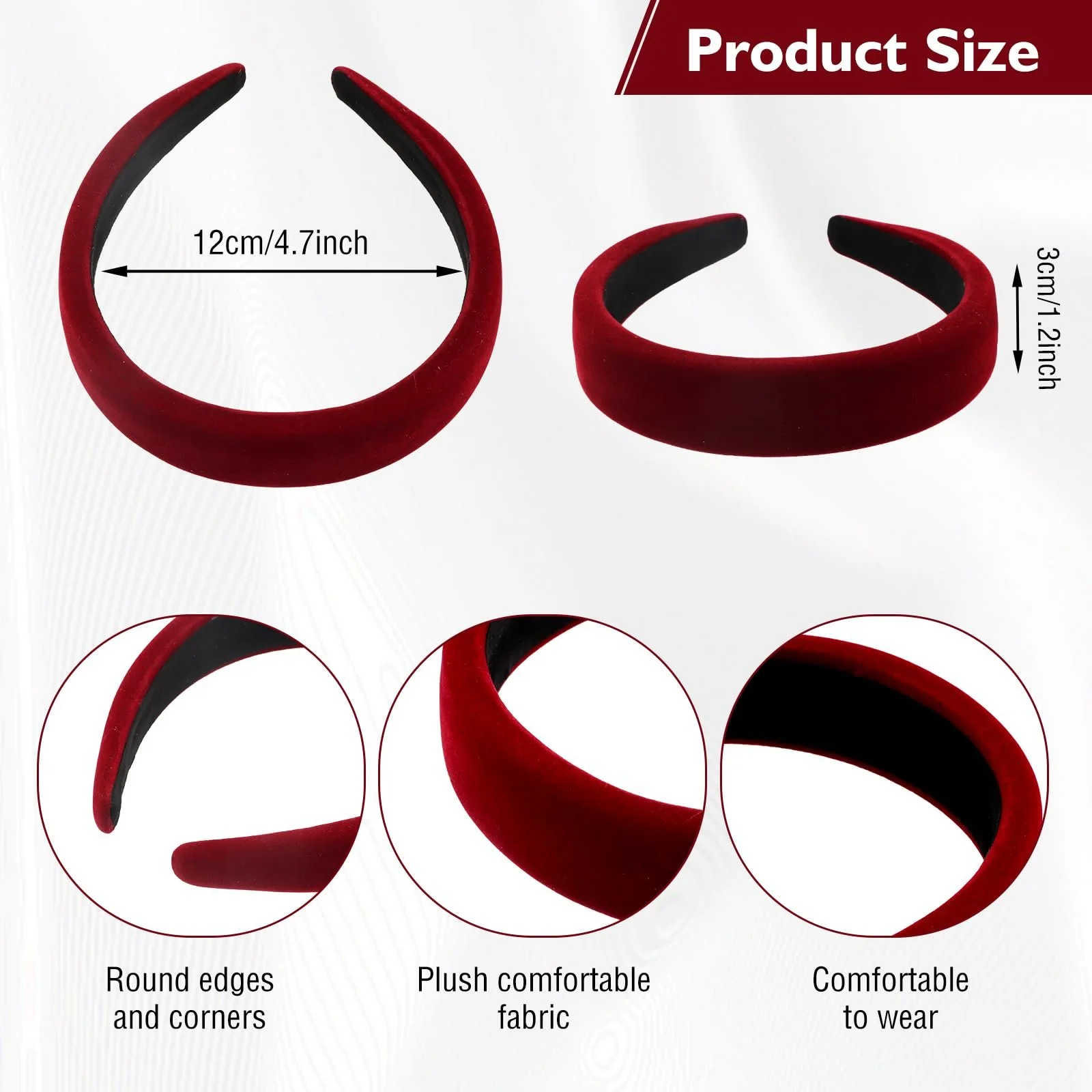 Обруч на голову Dirndl (3 шт.), фото №2