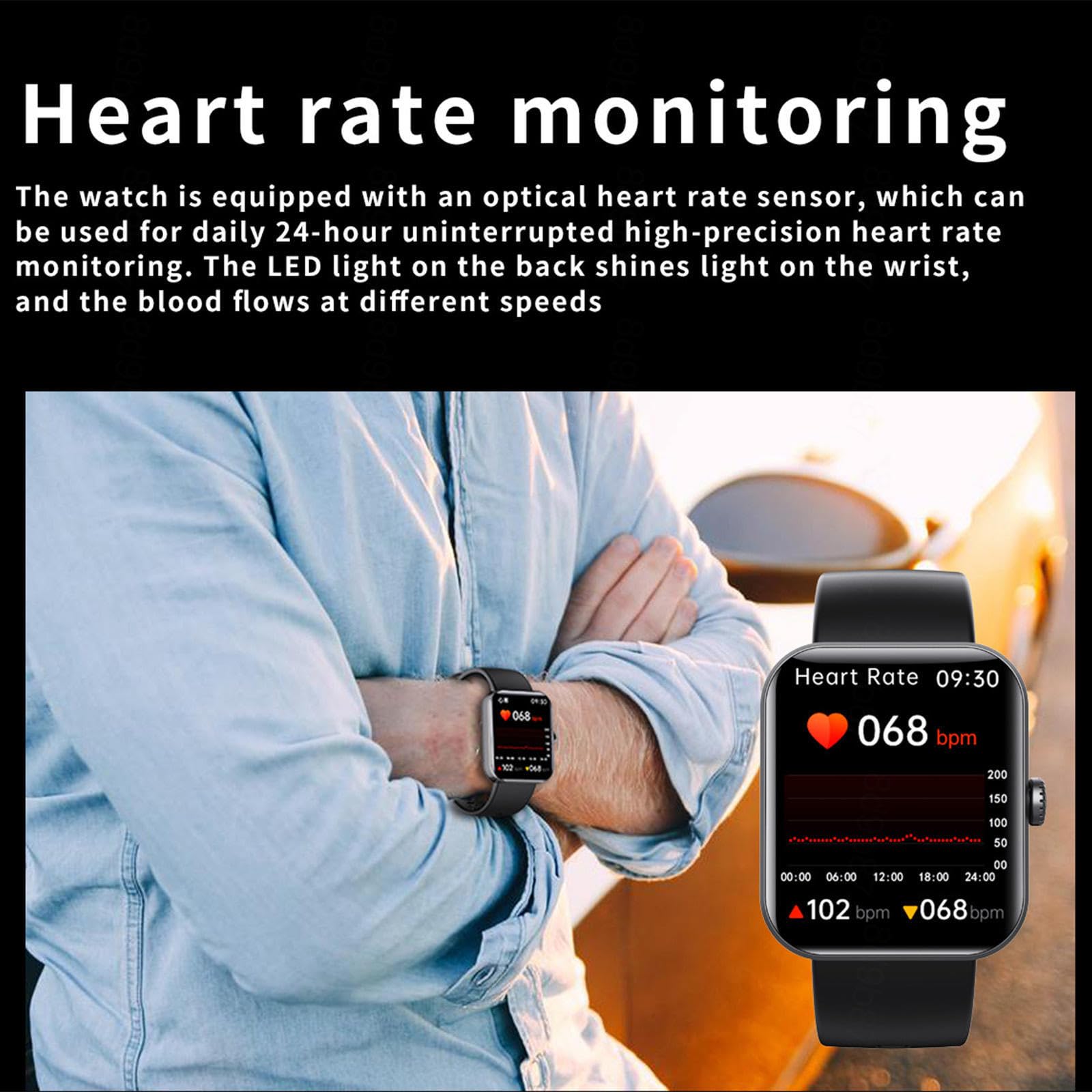 Умные часы Wizvox Yodaer Track Pro 2.0 Черный, фото №5 Умные часы Wizvox Yodaer Track Pro 2.0 Черный, фото №5