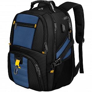Рюкзак для ноутбука MATEIN 18.4" 55л USB водонепроникний антикрадій королівський синій - Фото 1