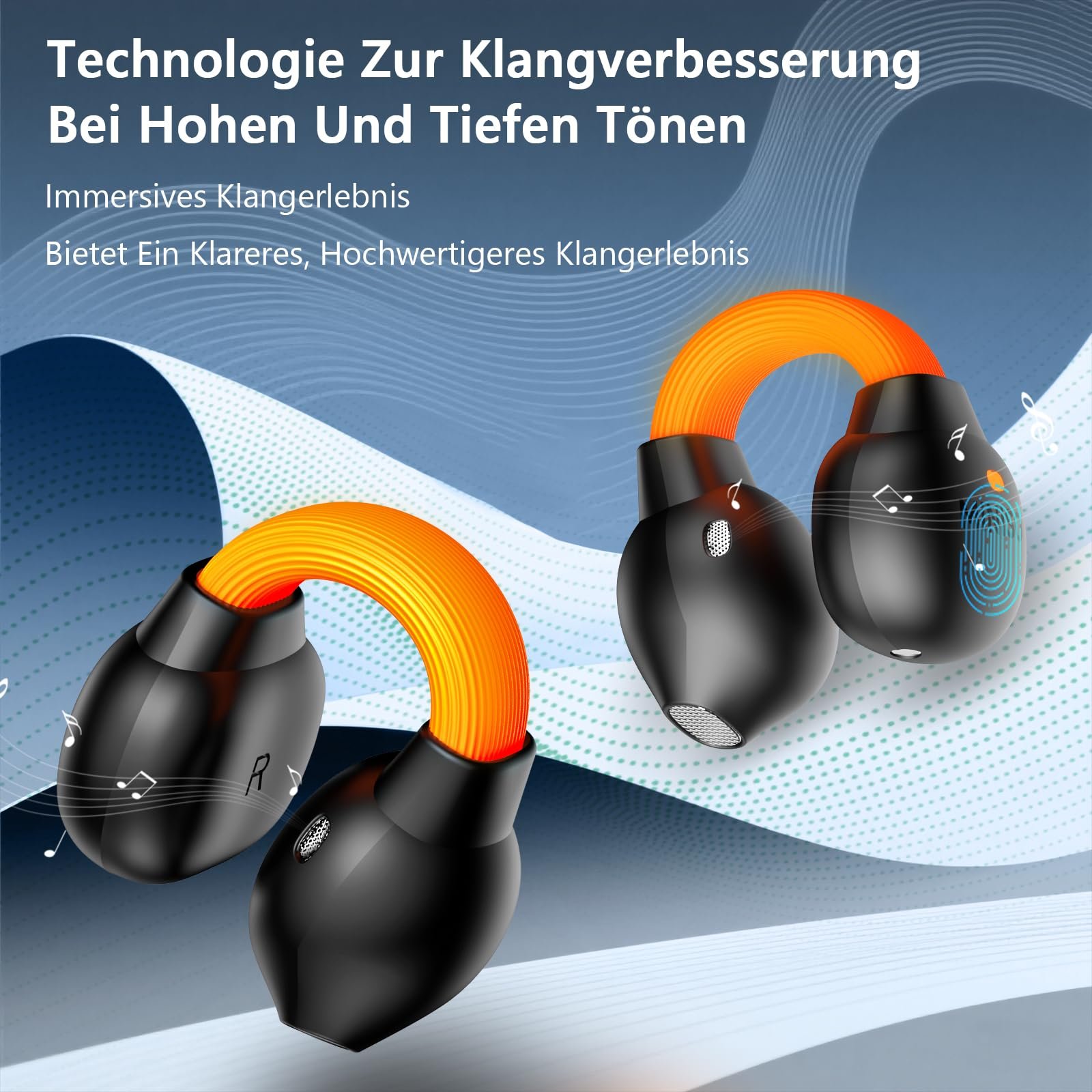 Наушники-переводчики MINISO MS191 OWS Открытого Типа AI Беспроводные, фото №9 Наушники-переводчики MINISO MS191 OWS Открытого Типа AI Беспроводные, фото №9