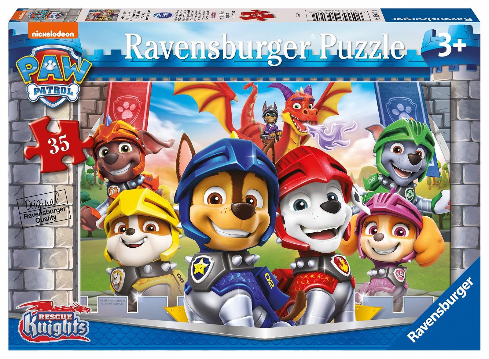 Пазл Ravensburger Paw Patrol Knights & Dragons 35 элементов, фото №1