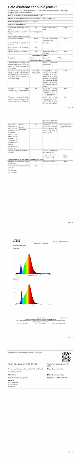 Настільна лампа LQWELL® LED Метал Сучасна Тепле біле світло, фото №4