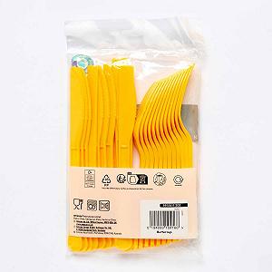 Набір Столових Приборів Amscan Buttercup Yellow Багаторазового Використання Жовтий, Пакування 24 шт synthetic.ua - Фото 1