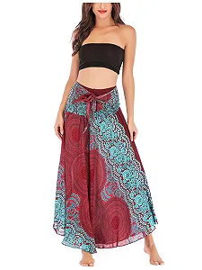 Спідниця максі Богемна Жіноча Асиметрична - Фото 1